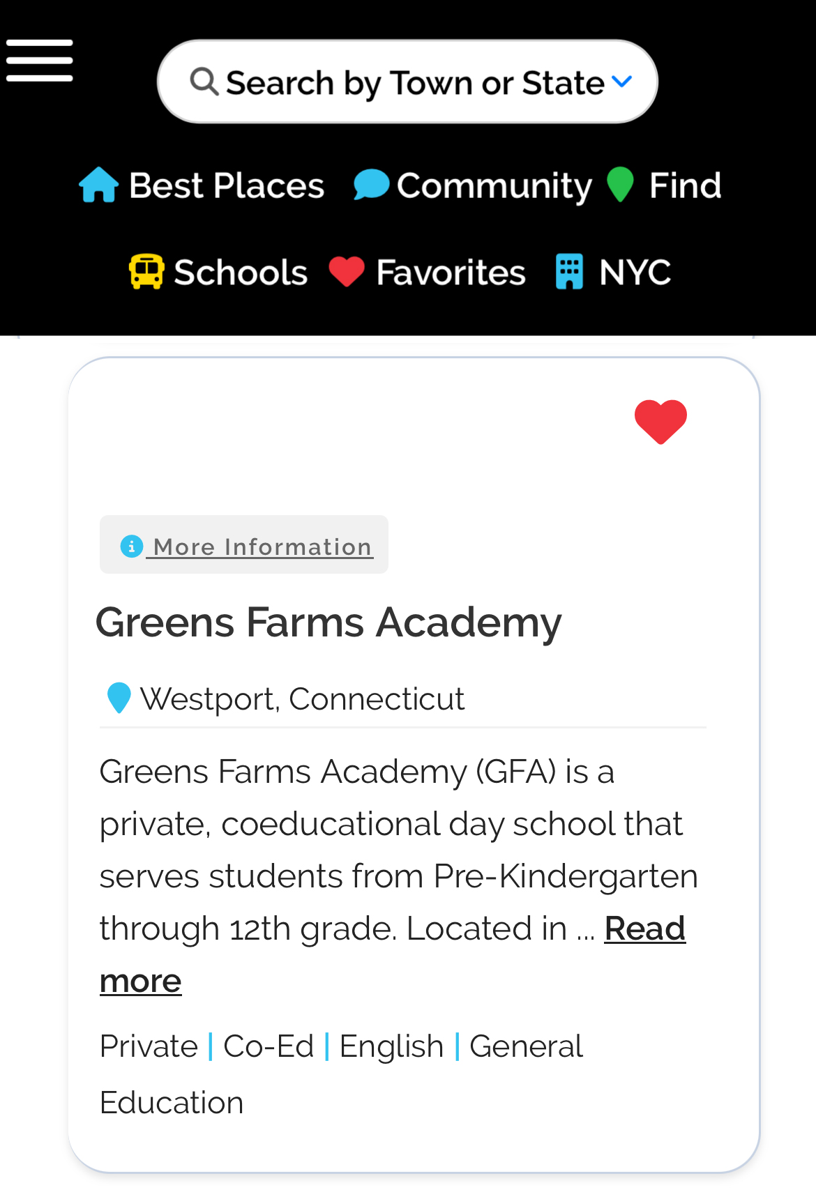 Greens Farms Academy